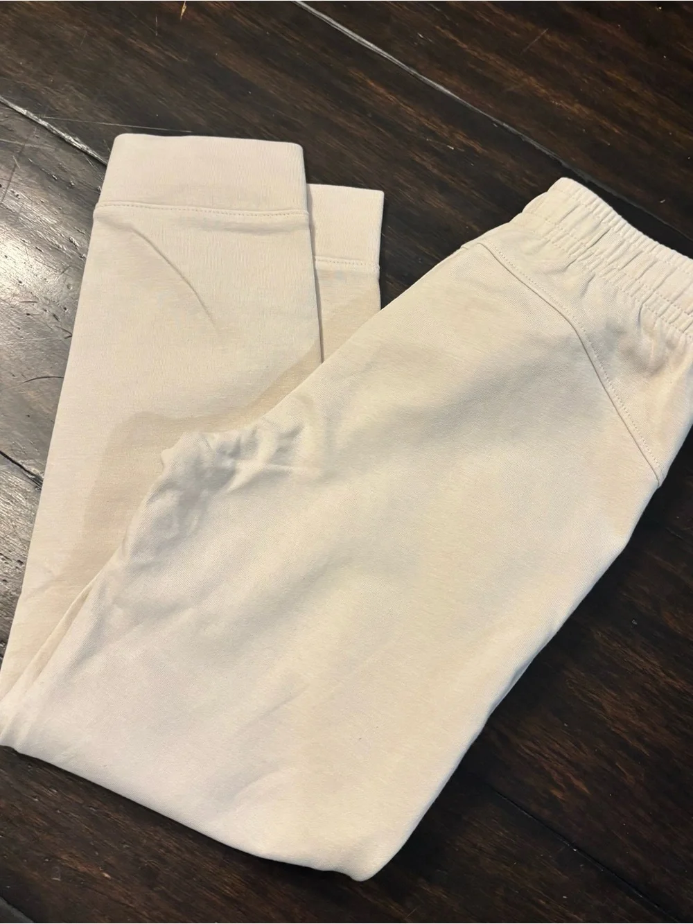 Bundle of 2 Old Navy Light Beige Kids Jogger Pants with Pockets boys size 8/med